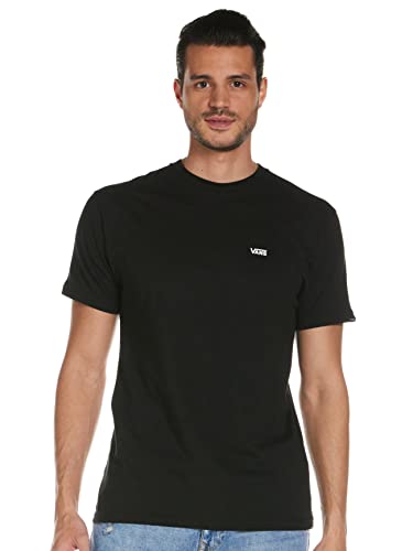 Vans Left Chest Logo tee Camiseta, Negro (Black White Grey Melange), XX-Large para Hombre