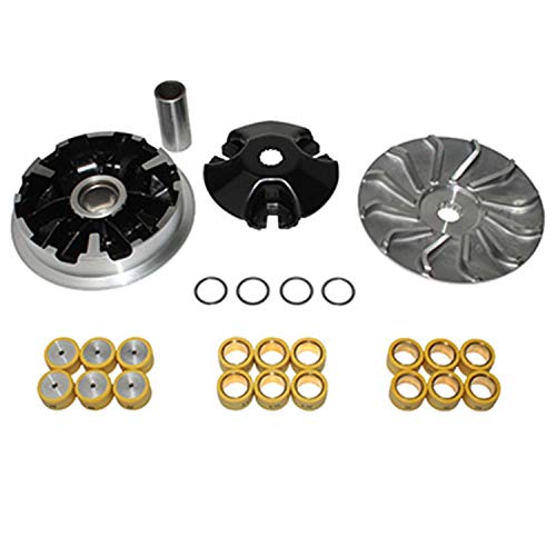 VARIATEUR MAXISCOOTER P2R High Performance Yamaha 125 Xmax, Majesty, X-City-MBK 125 SKYCRUISER, SKILINER, CITYLINER (Avec JOUE FIXE + 3 Jeux DE Rouleaux 8-8,5-9g)