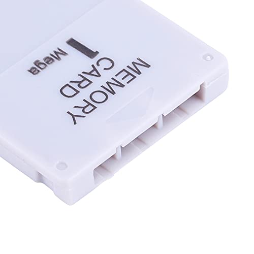 Vbestlife Tarjeta de Memoria, 1 MB, Stick de Tarjeta de Memoria portátil de 1 MB, para Juegos de Playstation One, para Sony PS1, Blanco