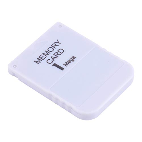 Vbestlife Tarjeta de Memoria, 1 MB, Stick de Tarjeta de Memoria portátil de 1 MB, para Juegos de Playstation One, para Sony PS1, Blanco