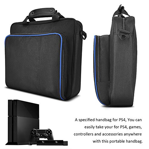 Vbestlife Travel Storage Bolso Portátil,Bolso de Hombro Impermeable Totalmente Protector para PlayStatio n 4 PS4