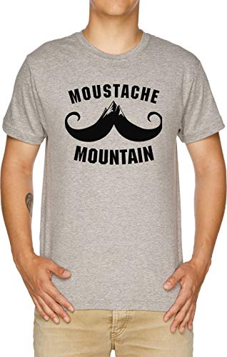Vendax Moustache Mountain Camiseta Hombre Gris