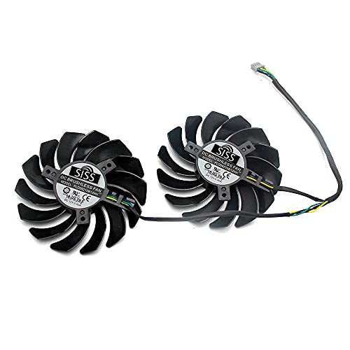 Ventilador para tarjeta gráfica MSI Radeon RX470 RX480 Armor RX 570 580 Armor Dual Fan Graphic Card Fan PLD09210B12HH 4 Pin Ball Bearing