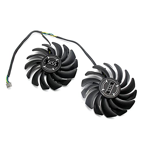 Ventilador para tarjeta gráfica MSI Radeon RX470 RX480 Armor RX 570 580 Armor Dual Fan Graphic Card Fan PLD09210B12HH 4 Pin Ball Bearing