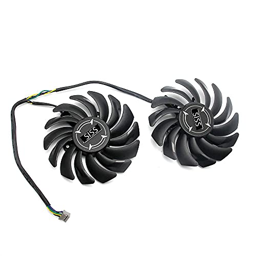 Ventilador para tarjeta gráfica MSI Radeon RX470 RX480 Armor RX 570 580 Armor Dual Fan Graphic Card Fan PLD09210B12HH 4 Pin Ball Bearing