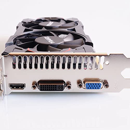 VERBENA LINN Geforce GTX 1050 Ti, Compatible con la Tarjeta gráfica Geforce GTX 650 Ti Pci-e 3.0 2 GB DDR5 128 bit HDMI Compatible para Jugadores Profesionales