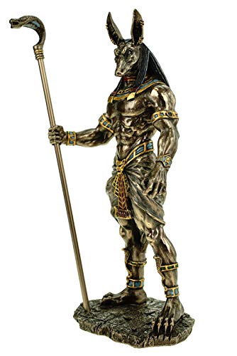 Veronese - Figura de dios egipcio, anubis, 28 cm, Egipto farao, bronce