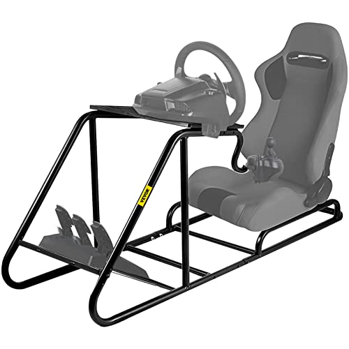 VEVOR Soporte para Volante Asiento para Simulación de Conducción Racing Simulator Simulador de Conduccion PS4 Completo Simulador Cabina Playseat PS2 PS3 PS4 XBOX XBOX 360 PC MAC G29 G920 (Sin Asiento)