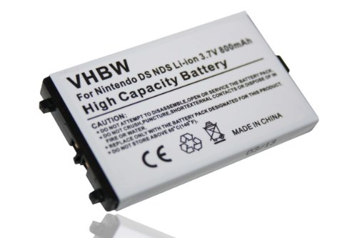 vhbw Batería compatible con Nintendo DS, NDS consola (800mAh, 3,7V, Li-Ion)