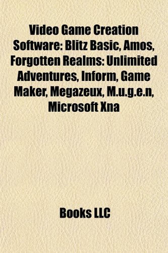 Video game creation software: Blitz BASIC, AMOS, Blender, Forgotten Realms: Unlimited Adventures, Inform, Game Maker, MegaZeux, Microsoft XNA: Blitz ... Sierra's Creative Interpreter, Hollywood