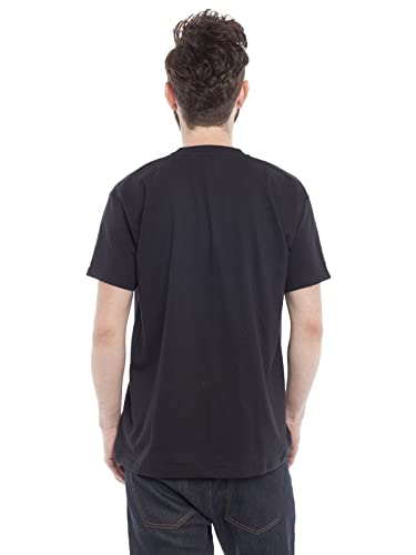 Vikings Axe & Raven Hombre Camiseta Negro XL, 100% algodón, Regular