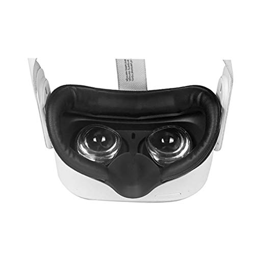 Vintagen Soporte de Interfaz Facial VR Soporte de Interfaz Suave de ventilación Facial y Almohadilla de Repuesto de Espuma de Cuero en U Accesorios compatibles con Oculus Quest 2