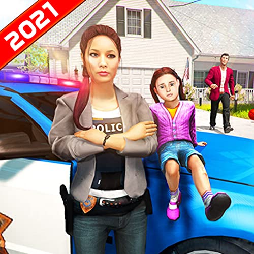 Virtual Police Mom Family Simulator: Ultimate US Police Games 2021 - Virtual Family Fun Games