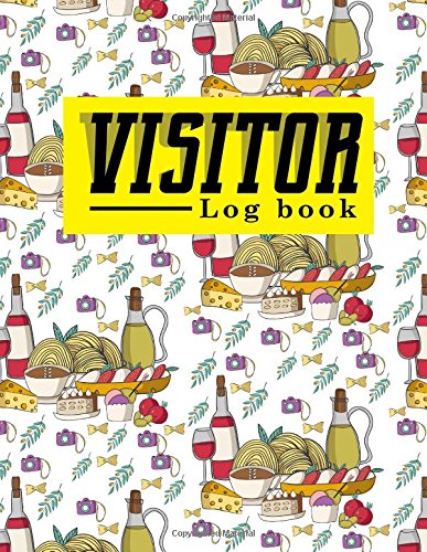 Visitor Log Book: Company Visitors Book, Visitor Sign In, Visitor Log In Sheet, Visitors Book Format, For Signing In and Out, 8.5 x 31, Cute Rome Cover: Volume 1