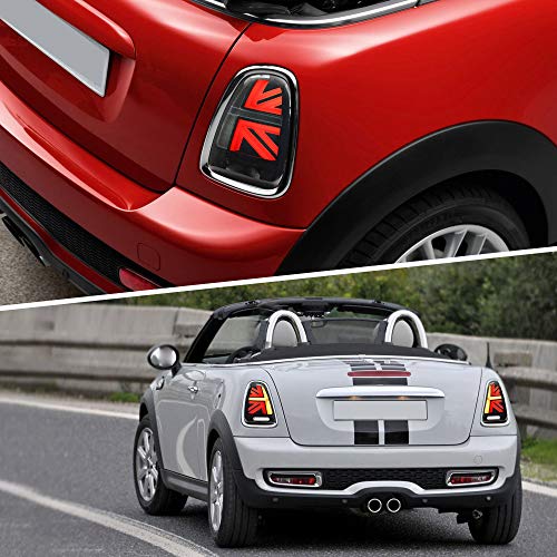 VLAND Luces traseras compatibles con Mini Cooper R56 R57 R58 R59 2007-2013 luz trasera, par (lado del conductor y del pasajero)