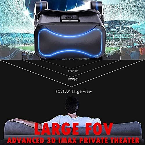 VR Headset VR Headset with Remote Control 3D Glasses Virtual Reality Headset for VR Games 3D Movies Virtu Reality Glasses VR Goggles for Phones Within 4.5-6.0 Inch