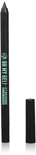 W7 Oh My Gel! Eyeliner de gel negro resistente al agua, 1,35 g.