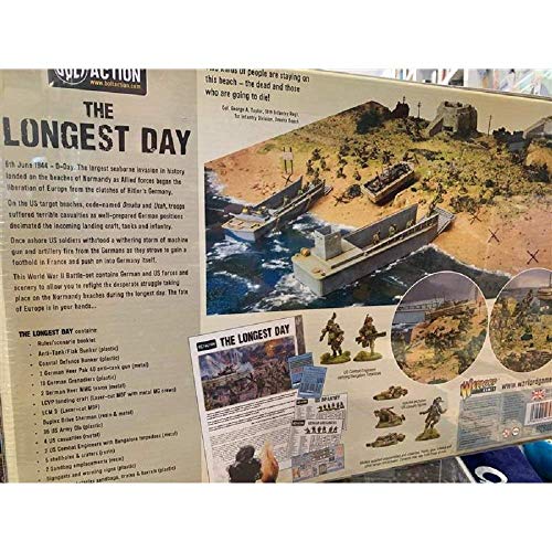 WAR-40261001 - Warlord Games - Set De Juegos De Guerra De Día Más Largo - Miniaturas De 28 mm - Estados Unidos - Alemania - Día D de la Segunda Guerra Mundial - Acción De Cerrojo