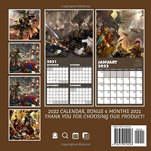 War WARHAMMER II Calendar: Video Game Calendar 2022, January 2022 - December 2022, 12 Months, OFFICIAL Squared Monthly, Mini Planner | UK and US ... Calendrier | BONUS Last 4 Months 2021