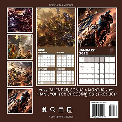 War WARHAMMER II Calendar: Video Game Calendar 2022, January 2022 - December 2022, 12 Months, OFFICIAL Squared Monthly, Mini Planner | UK and US ... Calendrier | BONUS Last 4 Months 2021