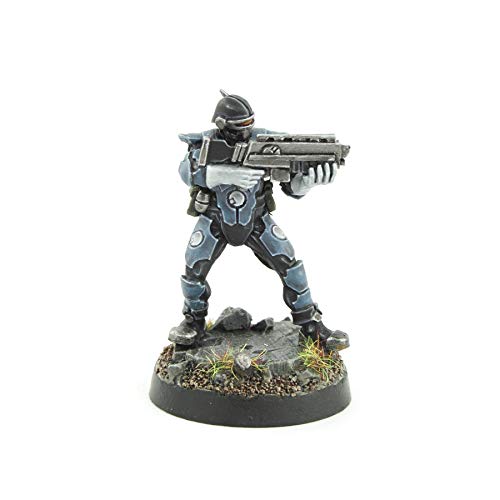War World Gaming - Law Enforcement Officers - Enforcer 1-28mm Heroica Sci-Fi Wargame Miniaturas Figuras Policia Agente de la Ley Minis Wargaming Futurístas