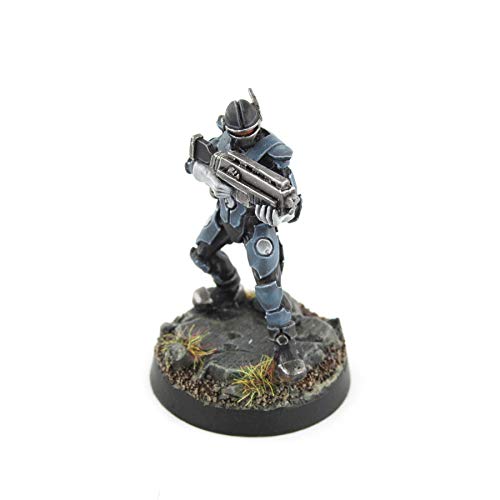 War World Gaming - Law Enforcement Officers - Enforcer 1-28mm Heroica Sci-Fi Wargame Miniaturas Figuras Policia Agente de la Ley Minis Wargaming Futurístas