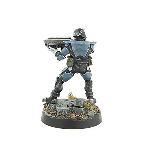 War World Gaming - Law Enforcement Officers - Enforcer 1-28mm Heroica Sci-Fi Wargame Miniaturas Figuras Policia Agente de la Ley Minis Wargaming Futurístas