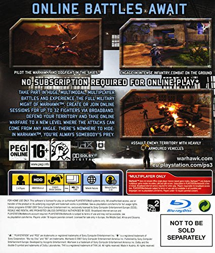 Warhawk - Game Only (PS3) [Importación Inglesa]