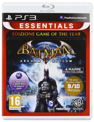 Warner Bros Batman Arkham Asylum GOTY Essentials, PS3 Básico + complemento PlayStation 3 Inglés, Italiano vídeo - Juego (PS3, PlayStation 3, Acción / Aventura, T (Teen), Soporte físico)