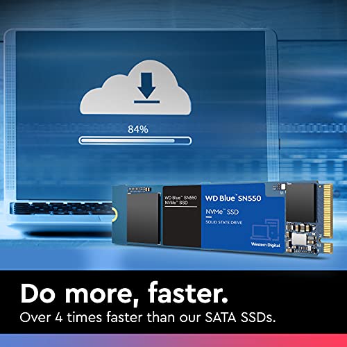 WD Blue SN550 500GB - NVMe SSD, hasta 2400MB/s en lectura