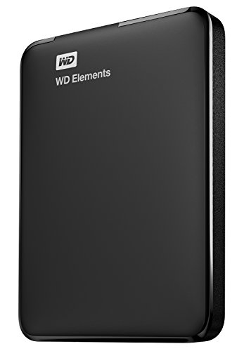 WD Elements - Disco duro externo portátil de 1 TB con USB 3.0, color negro