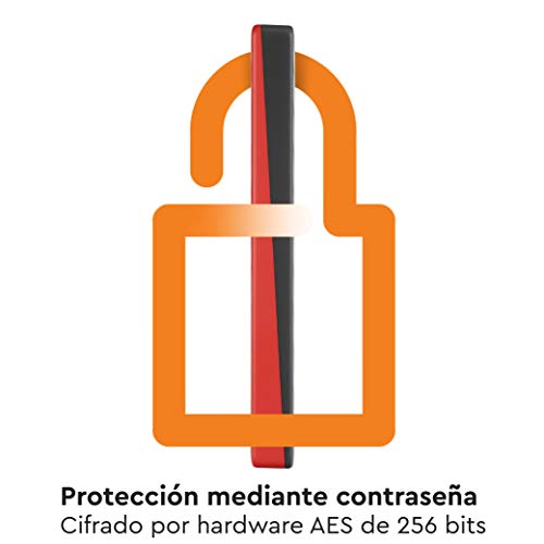 WD My Passport WDBPKJ0040BRD-WESN - Disco Duro Portátil, Rojo (Red), 4TB