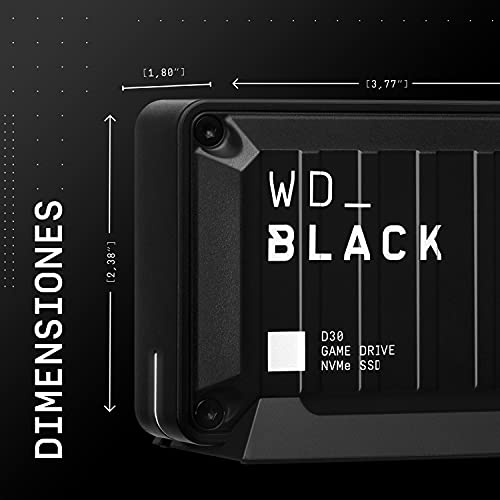 WD_BLACK D30 de 2 TB Game Drive SSD: velocidad y almacenamiento, compatible con la serie X|S de Xbox y PlayStation 5