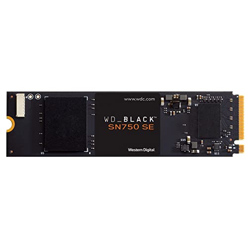 WD_BLACK SN750 SE 1 TB PCIe Gen. 4 SSD NVMe, con hasta 3600 MB/s de velocidad de lectura