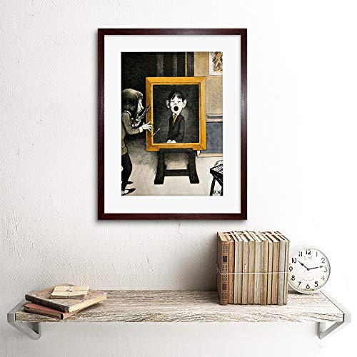 Wee Blue Coo Painting Book Newell Hole Ruined Portrait Lámina Enmarcada 12 x 16 Pulgadas