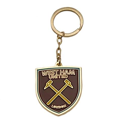 West Ham United WHUFC Football Club Badge Metal Fob Keyring Keychain Official