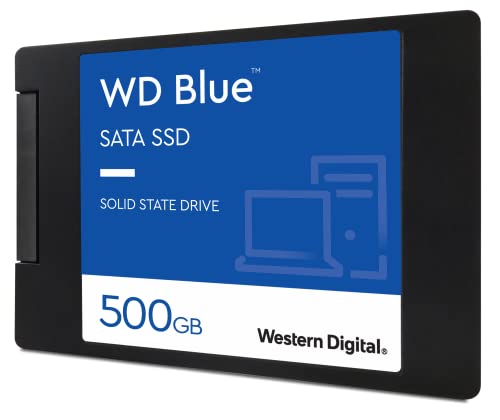Western Digital WDS500G2B0A WD Blue - Disco de estado sólido, 500GB, 2.5", NAND, SATA, 3D, Internal SSD