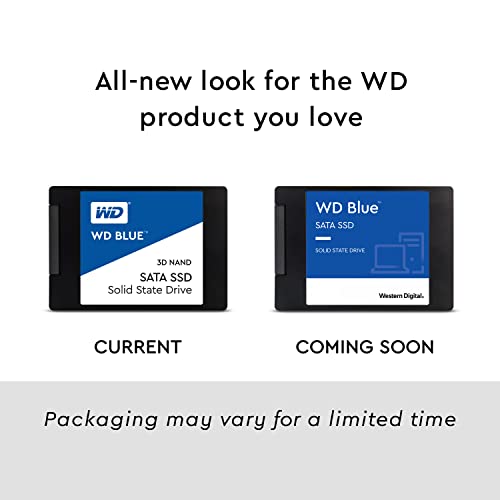 Western Digital WDS500G2B0A WD Blue - Disco de estado sólido, 500GB, 2.5", NAND, SATA, 3D, Internal SSD