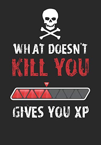 What Doesn't Kill You Gives You XP: College Ruled Role Playing Gamer Paper: Funny RPG Journal