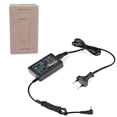 WICAREYO Fuente de alimentación Cargador para PSP 1000 2000 3000, Adaptador de alimentación de CA Fuente de alimentación de Carga rápida para PSP 1000 2000 3000, Enchufe de la EU