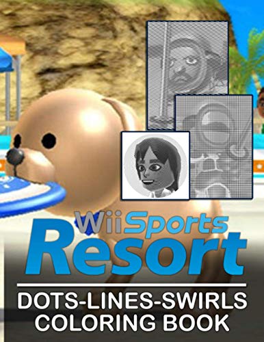 Wii Sports Resort Dots Lines Swirls Coloring Book: Stress-Relief Wii Sports Resort Diagonal-Dots-Swirls Activity Books For Adult And Kid Unofficial