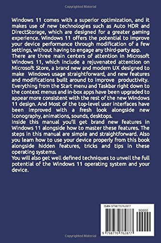 Windows 11 User’s Manual for Senior Citizens: Hidden Features You didn’t Know Existed in Windows 11 and How to Improve Performance.