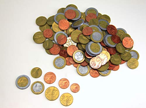 WISSNER aktiv lernen-160 EURO Rechengeld Münzen Monedas de 160 euros-RE-Plastic, multicolor (080610.160) , color/modelo surtido