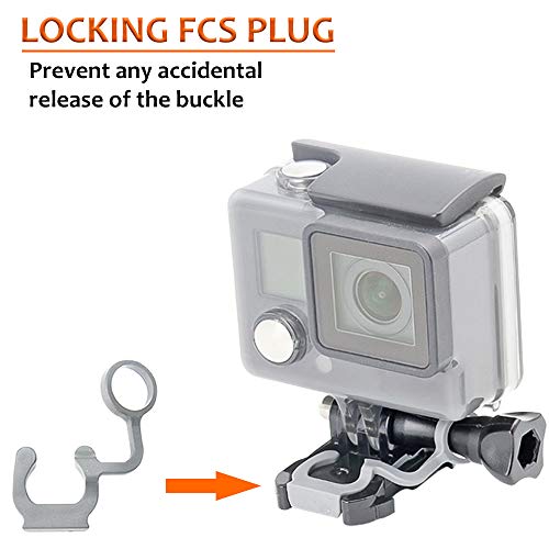 woleyi 2 clips de hebilla con 2 tornillos largos para GoPro HD, Hero 9/8/7/6/5/4/3+/ 3/2/1, GoPro Max.