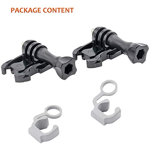 woleyi 2 clips de hebilla con 2 tornillos largos para GoPro HD, Hero 9/8/7/6/5/4/3+/ 3/2/1, GoPro Max.