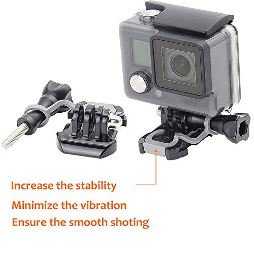 woleyi 2 clips de hebilla con 2 tornillos largos para GoPro HD, Hero 9/8/7/6/5/4/3+/ 3/2/1, GoPro Max.