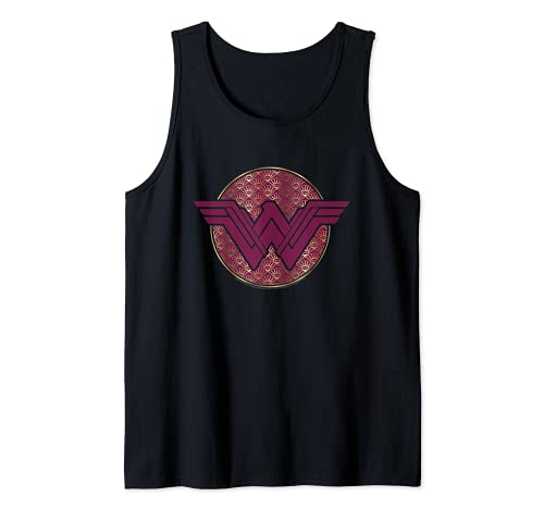 Wonder Woman Movie Geometric Logo with Golden Sun Camiseta sin Mangas