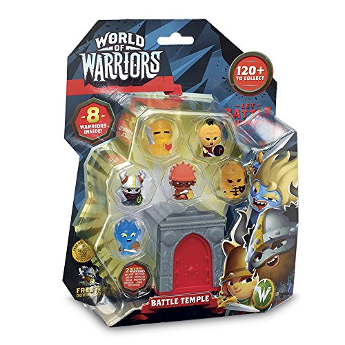 World of Warriors Blíster con 8 Figuras y 1 Torre, Color, Unico (Giochi Preziosi Spagna WFW03111)