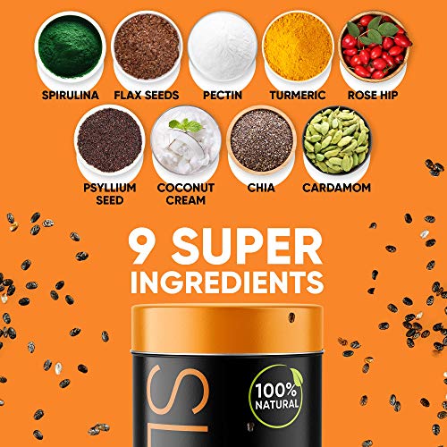 WOW TEA: Dual Té & Superalimentos de Reemplazo Comida | Tés Detox y Para Adelgazar | 9 Superalimentos | Perdida de Peso Natural | Té de Hojas Sueltas de Hierbas Orgánicas | 300g, Made in EU
