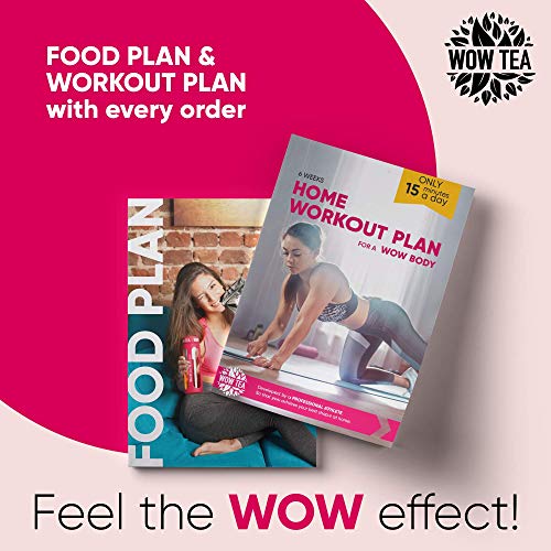 WOW TEA Kit Purificador: 21 Dias Detox Té | Té Adelgazante Para Bajar de Peso | Mezcla de Té de Hierbas Orgánicas de Desintoxicación, Control de Perdida de Peso | Botella de Infusor | 150g, Made in EU